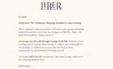 Liber & Co. coupon verification screenshot