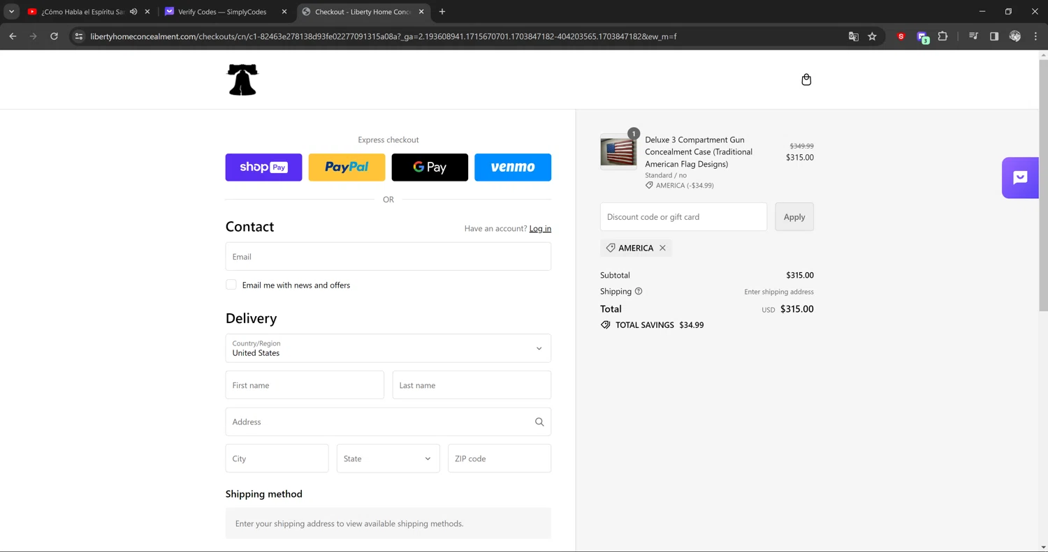 where to use Locked Loaded promo code box