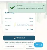 FATHERSDAY coupon verification screenshot