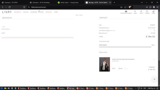 Lichi checkout page showing Lichi promo code box | Screenshot taken by SimplyCodes community member on Dec 6, 2024