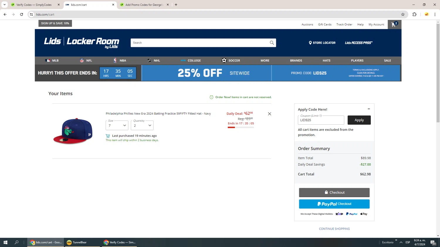 Lids Promo Codes 25 Off July 2024