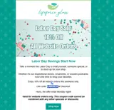 LABOR10 coupon verification screenshot