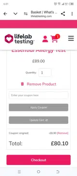ENGNED coupon verification screenshot