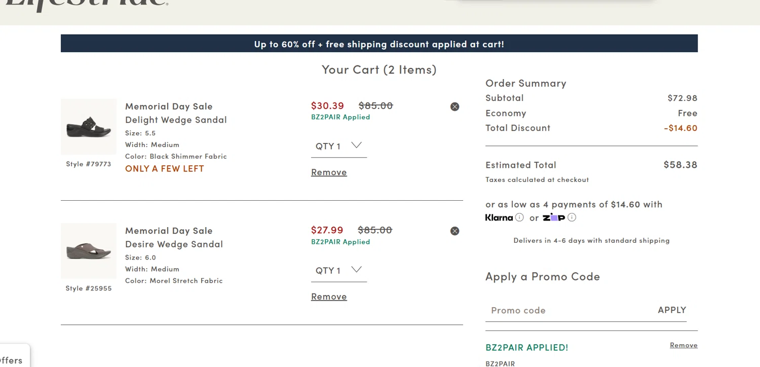 LifeStride Promo Codes (9 Verified) - 20% Off May 2025