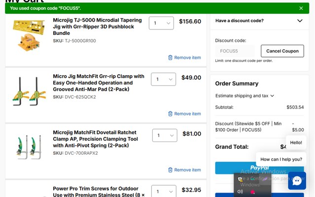 Lifestyle by Focus checkout page showing Lifestyle by Focus coupon code box | Screenshot taken by SimplyCodes community member on May 9, 2025
