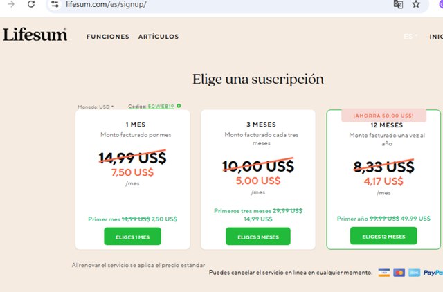 Lifesum checkout page showing Lifesum promo code box | Screenshot taken by SimplyCodes community member on Sep 2, 2025
