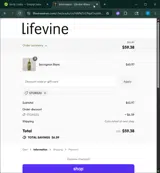 STORE20 coupon verification screenshot