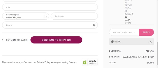 Liforme checkout page showing Liforme discount code box | Screenshot taken by SimplyCodes community member on May 16, 2021