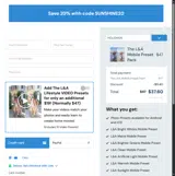 HOLIDAY20 coupon verification screenshot