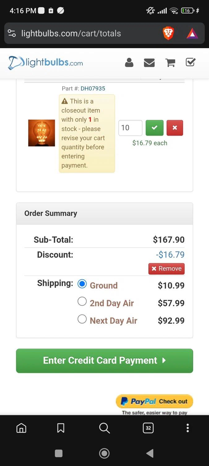 Light Bulbs promo code screenshot showing code 21603 applied at Light Bulbs checkout page. Uploaded by SimplyCodes community member josegarcia6 on Nov 10, 2025