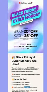 Lighter USA coupon verification screenshot