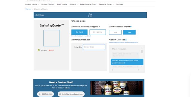 Lightning Labels checkout page showing Lightning Labels promo code box | Screenshot taken by SimplyCodes community member on Jul 19, 2025