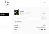LIGHTS10 coupon verification screenshot