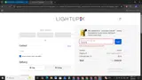 LightUpK coupon verification screenshot