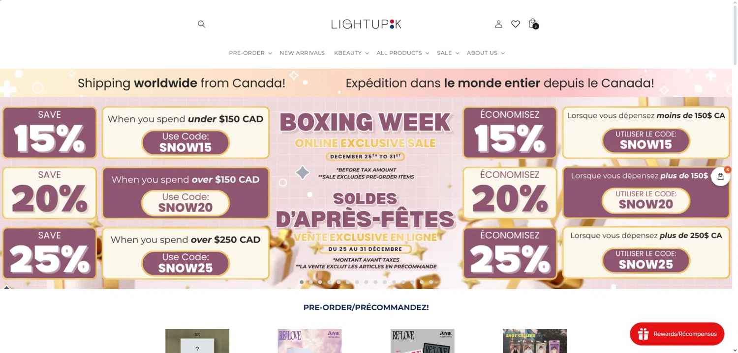 LightUpK discount code screenshot showing code snow20 applied at LightUpK checkout page. Uploaded by SimplyCodes community member Dorothy on Dec 26, 2025