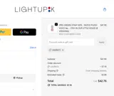 LightUpK coupon verification screenshot