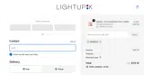 LightUpK coupon verification screenshot