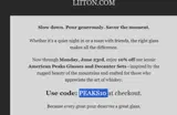 PEAKS10 coupon verification screenshot