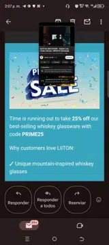 Prime25 coupon verification screenshot