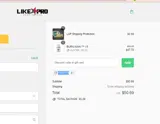 Like A Pro Supplements coupon verification screenshot