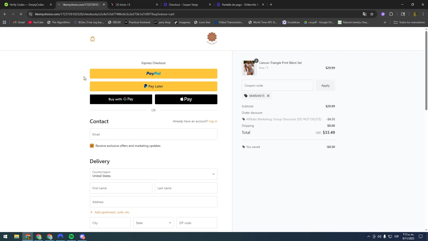 Like My Choice discount code screenshot showing code MARIAN15 applied at Like My Choice checkout page. Uploaded by SimplyCodes community member SOOOOOOOOOOOOOOOOOOOOOOO on Nov 9, 2025