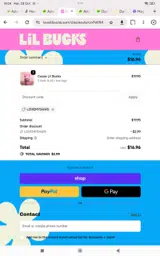 Lil Bucks coupon verification screenshot