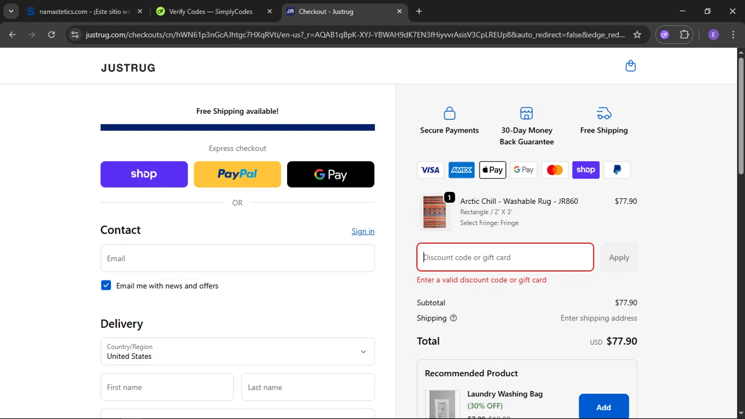 Lil Helper USA promo code screenshot showing code WELCOME10 applied at Lil Helper USA checkout page. Uploaded by SimplyCodes community member RoyalMaestro2129 on Dec 4, 2025