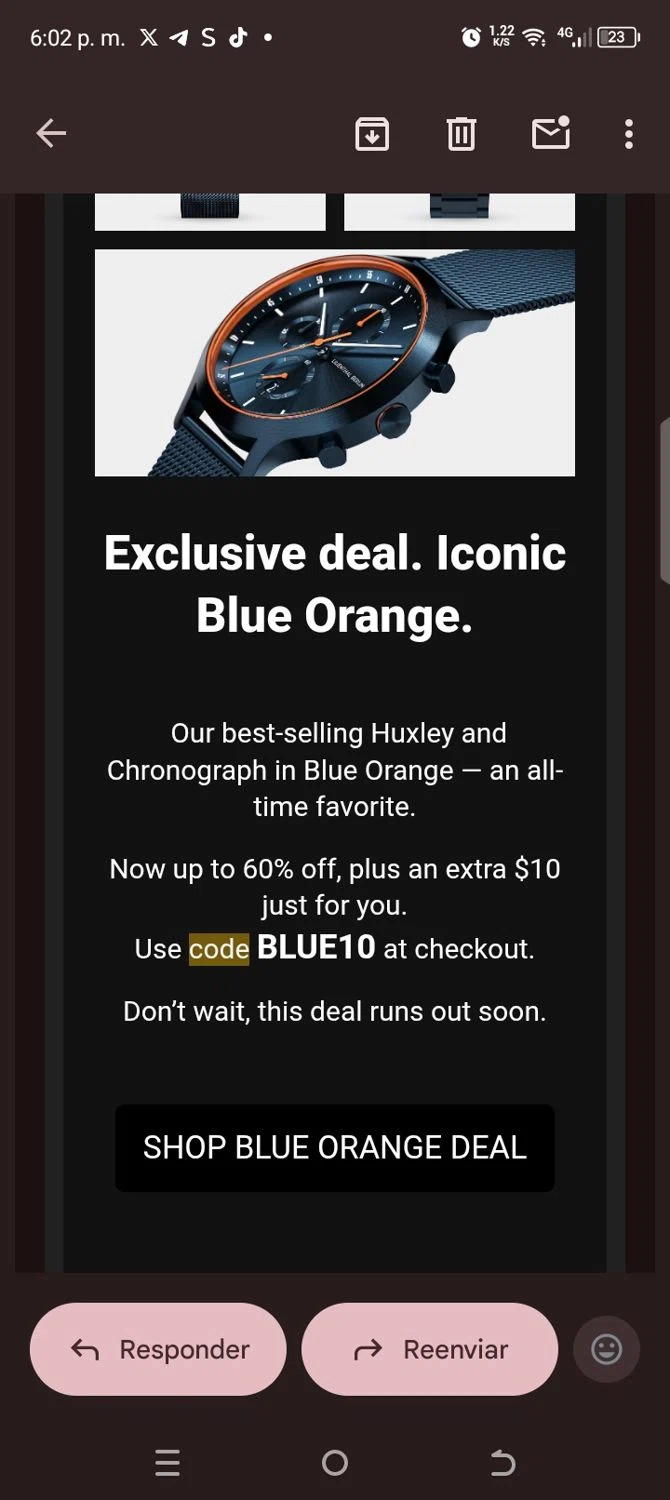 Lilienthal Berlin discount code screenshot showing code Blue10 applied at Lilienthal Berlin checkout page. Uploaded by SimplyCodes community member kellymoreno on Oct 23, 2025