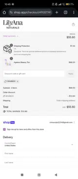 BAMBI20 coupon verification screenshot