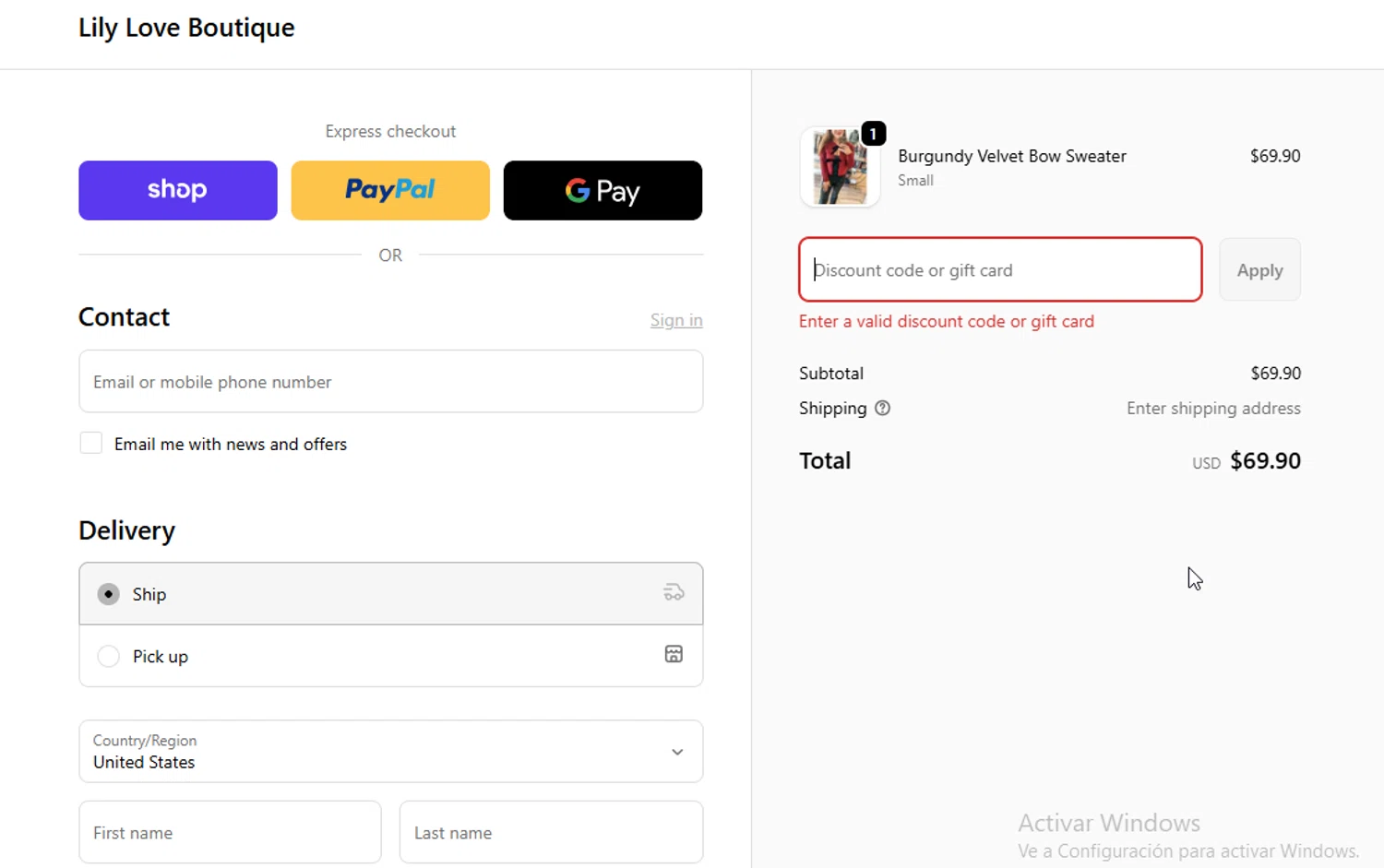 Lily Love Boutique promo code screenshot showing code ENDLESSSUMMER applied at Lily Love Boutique checkout page. Uploaded by SimplyCodes community member BudgetGuardian5712 on Dec 9, 2025