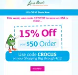 crocus coupon verification screenshot