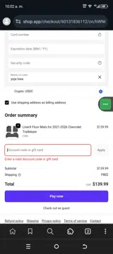 FALL25 coupon verification screenshot