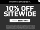 SPIRIT10OFF coupon verification screenshot