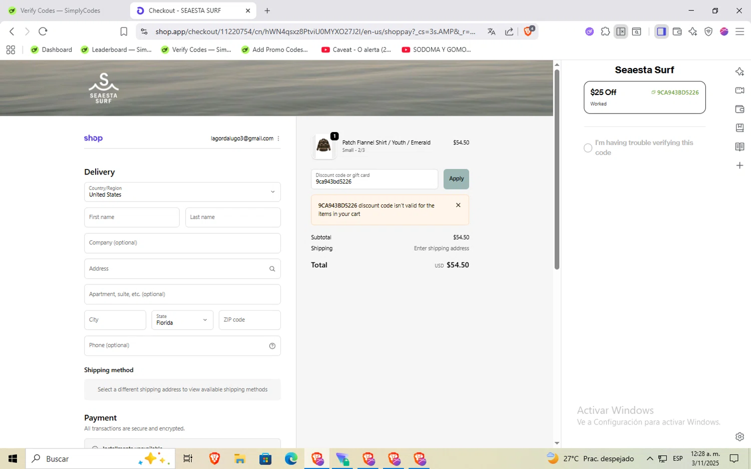 LingoLooper promo code screenshot showing code FLASH20 applied at LingoLooper checkout page. Uploaded by SimplyCodes community member Rayyyyyy on Nov 3, 2025
