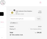 LINK Necklaces coupon verification screenshot