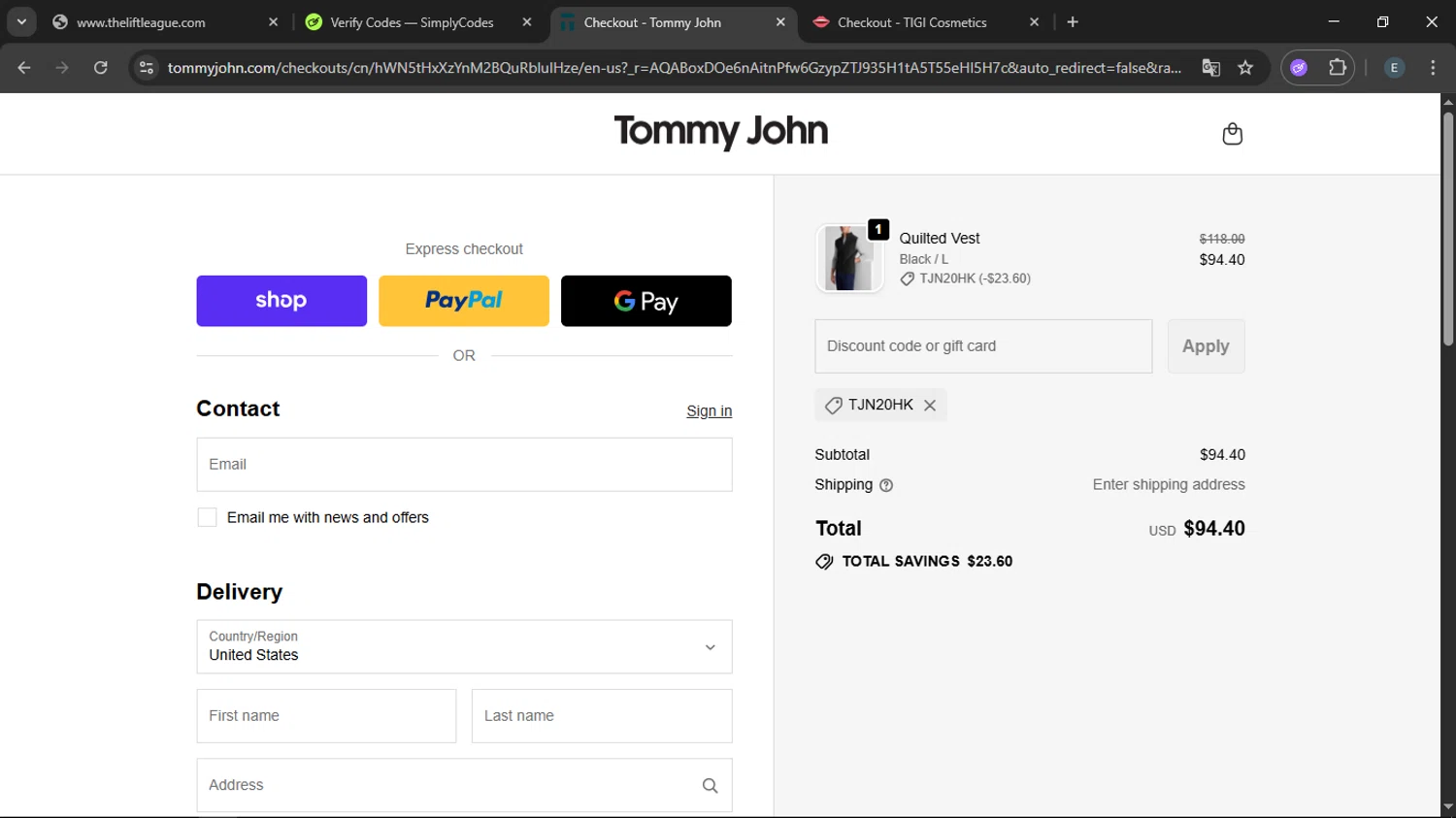 Lionel Racing promo code screenshot showing code LRTXTFS applied at Lionel Racing checkout page. Uploaded by SimplyCodes community member RoyalMaestro2129 on Nov 30, 2025