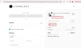 Lion & Lady coupon verification screenshot