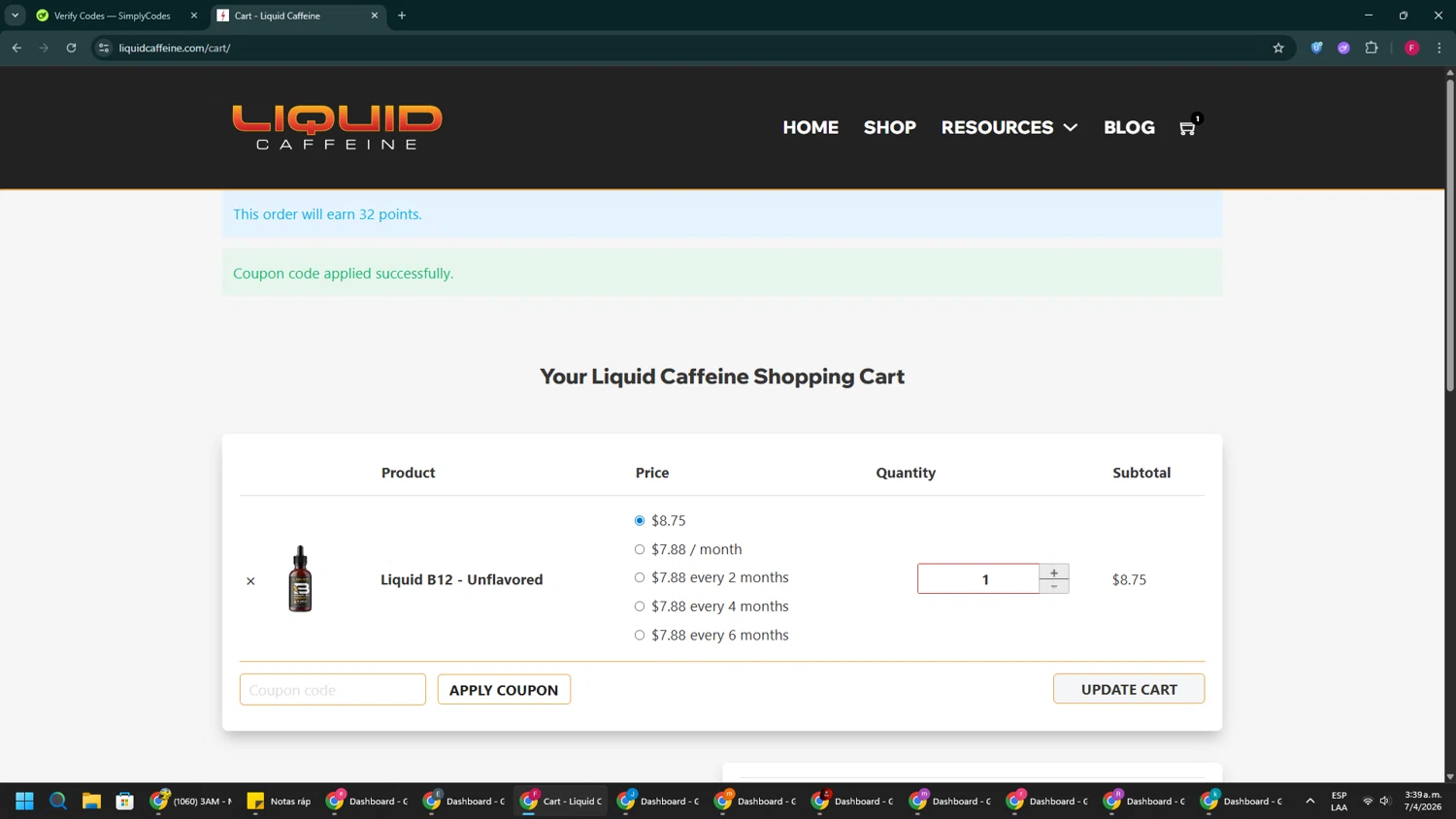 Liquid Caffeine Promo Codes - 10% Off (Verified) May 2026