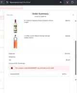 NAIRIX050FF coupon verification screenshot