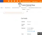 Lisa's Clarinet Shop coupon verification screenshot