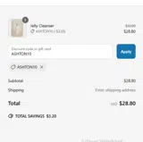 ASHTON10 coupon verification screenshot