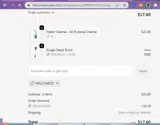 WELCOME20 coupon verification screenshot