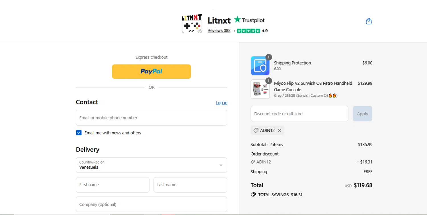 LITNXT coupon code screenshot showing code ADIN12 applied at LITNXT checkout page. Uploaded by SimplyCodes community member juanisaac on Aug 23, 2025