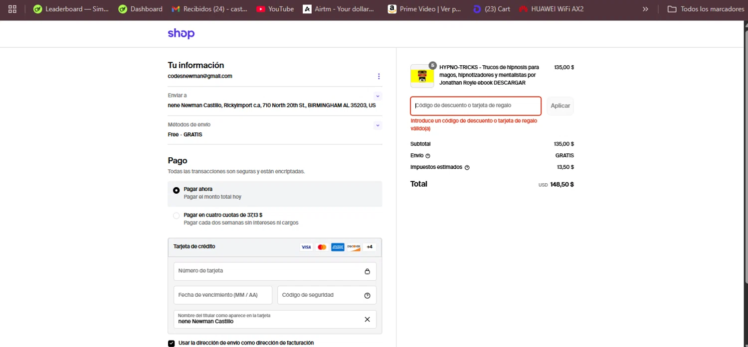 Litrpgadventures.com promo code screenshot showing code DYOCZ1CH applied at Litrpgadventures.com checkout page. Uploaded by SimplyCodes community member RebatePhoenix6042 on May 16, 2025