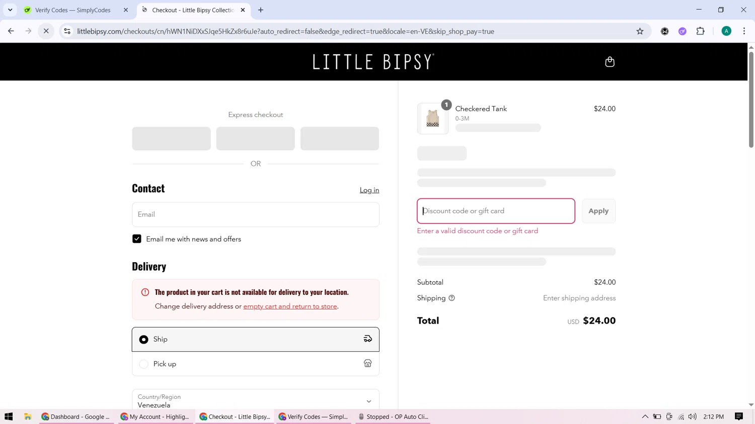Little Bipsy Collection promo code screenshot showing code TEXT15 applied at Little Bipsy Collection checkout page. Uploaded by SimplyCodes community member ShieldHunter3846 on Aug 3, 2025