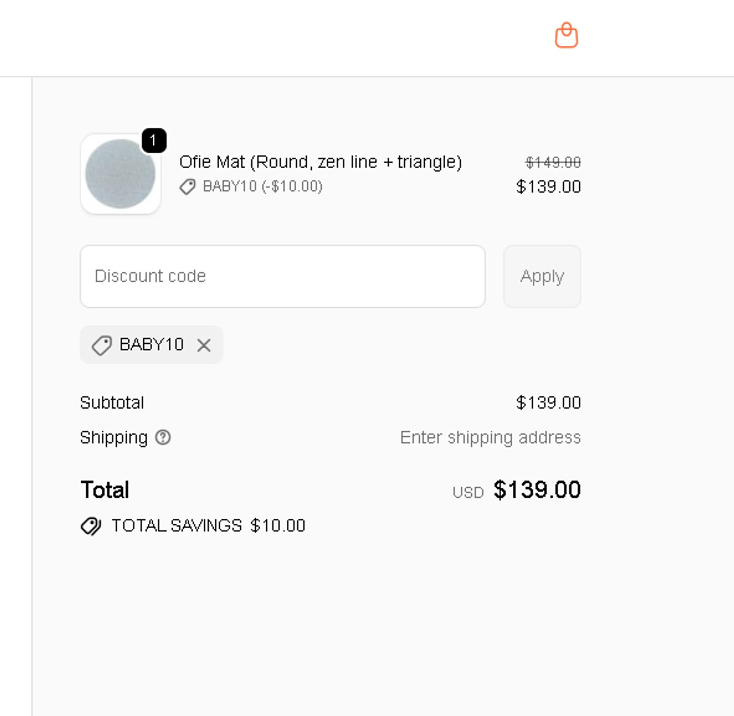 LITTLEBOT promo code screenshot showing code BABY10 applied at LITTLEBOT checkout page. Uploaded by SimplyCodes community member CRYSTALSUICINE on Dec 17, 2025