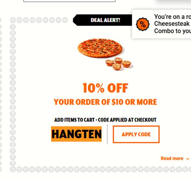 Little Caesars checkout page showing Little Caesars promo code box | Screenshot taken by SimplyCodes community member on Oct 1, 2025