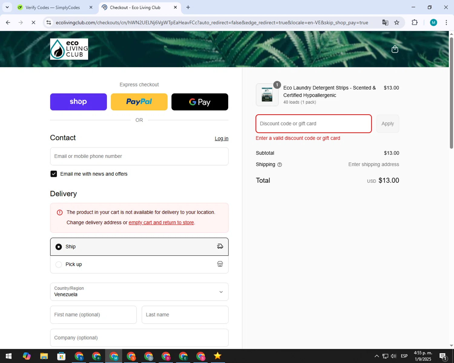 Little Caesars promo code screenshot showing code wedeliver applied at Little Caesars checkout page. Uploaded by SimplyCodes community member 00000056 on Sep 1, 2025