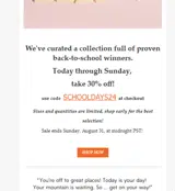 SCHOOLDAYS24 coupon verification screenshot