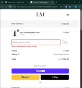 EXTRA25 coupon verification screenshot